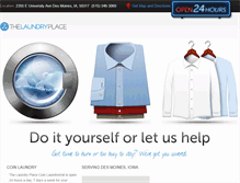 Tablet Screenshot of desmoineslaundry.com